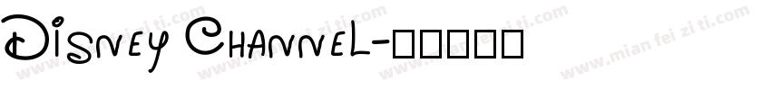 Disney Channel字体转换